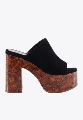 130 Suede Platform Sandals