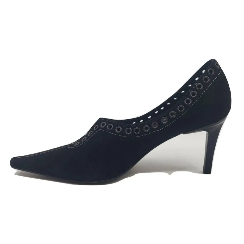 835 Camosci Nero Suede Versani Pumps