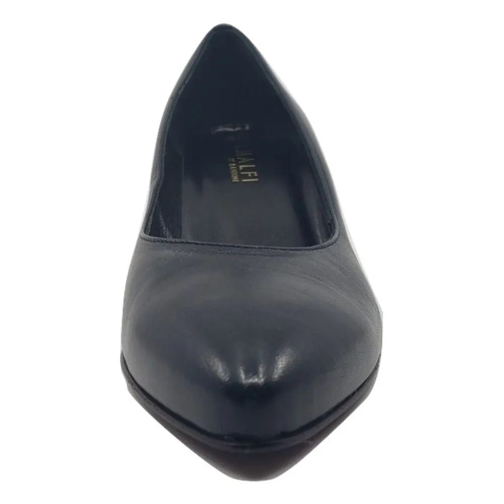 Amalfi Navy Leather Pumps
