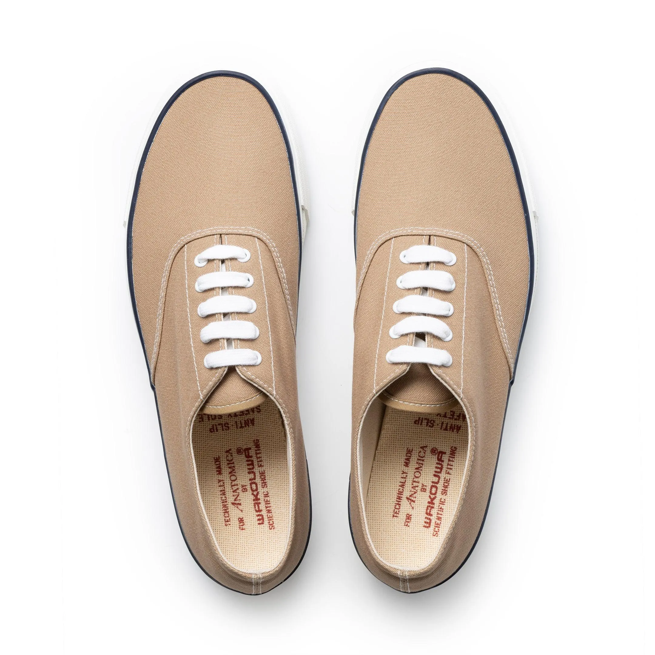 Anatomica x Wakouwa Deck Shoes Low Sand