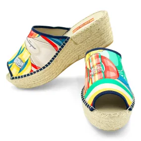 BALLERINA Multi Modern Wedge Espadrilles