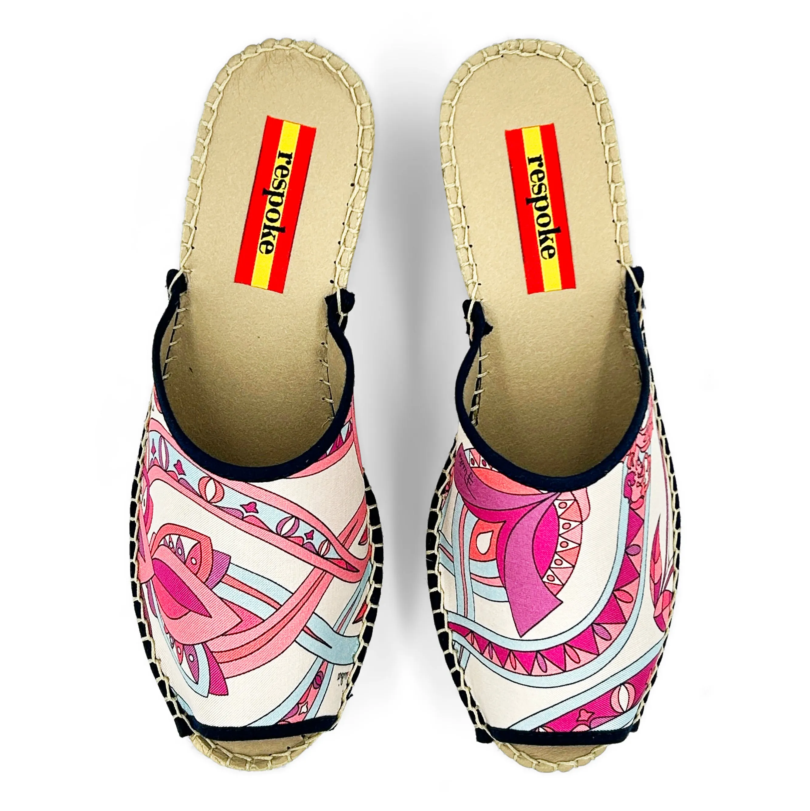 BOCCIOLO Pink Modern Wedge Espadrilles