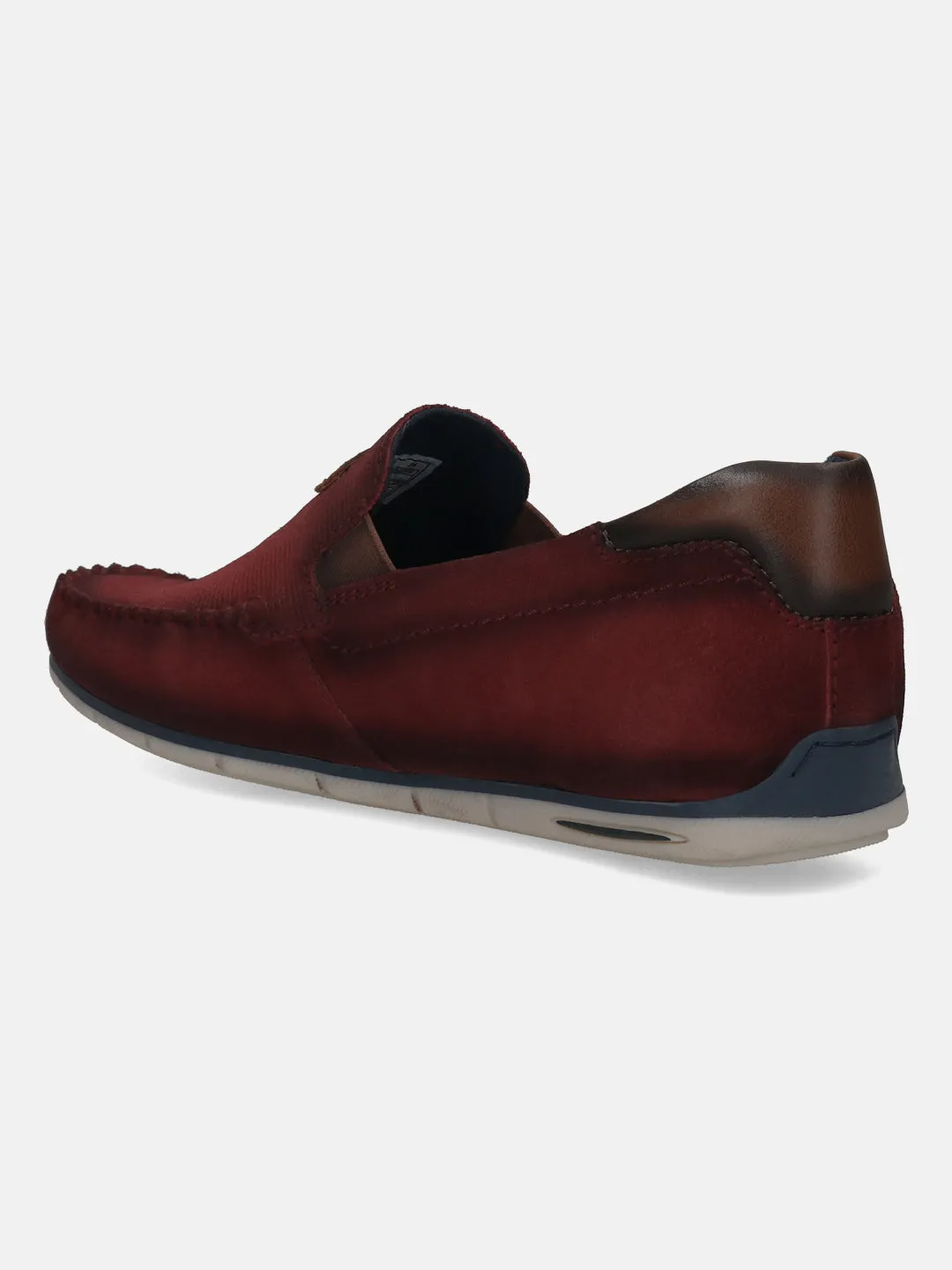 bugatti Dark Red Premium Leather Slip On