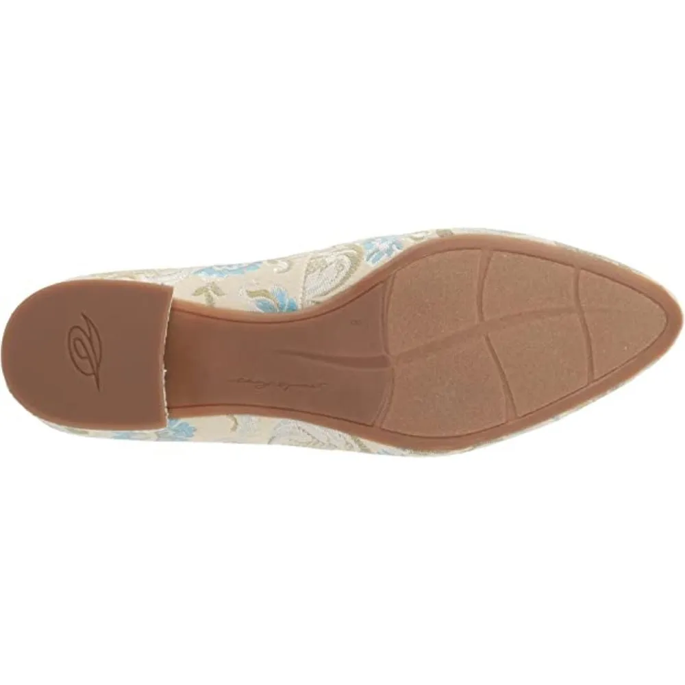 Caldise Ivory Pale Blue Fabric Easy Spirit Pumps