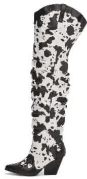 Cape Robbin Jeans Western Low Block Heel Boots