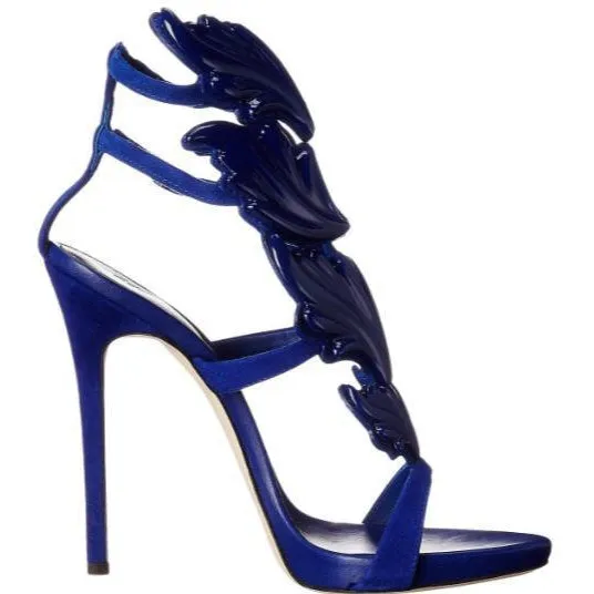 GIUSEPPE ZANOTTI Coline Cruel Wing High Heel Sandals, Setter Blue