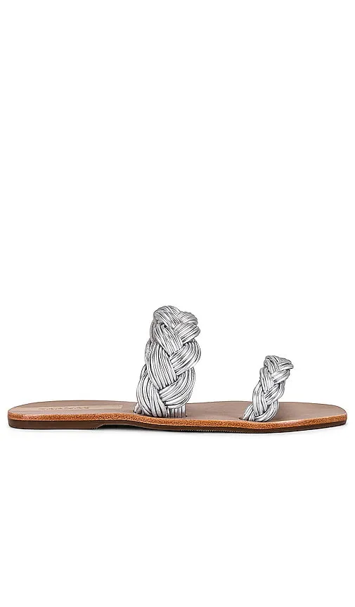 Kaanas Muria Sandal in Metallic Silver