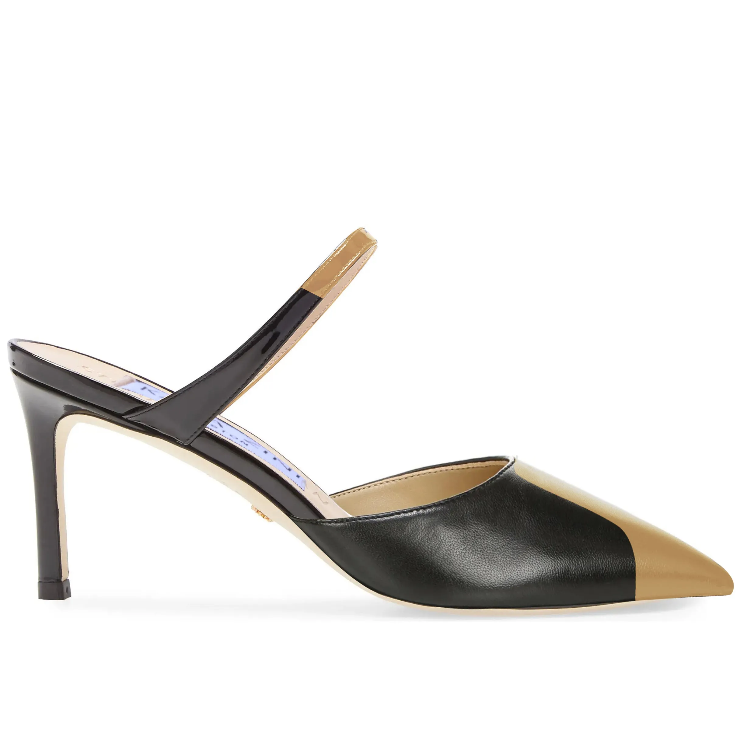 Kara Zini Handmade Slip-On Women's Black Leather Pumps