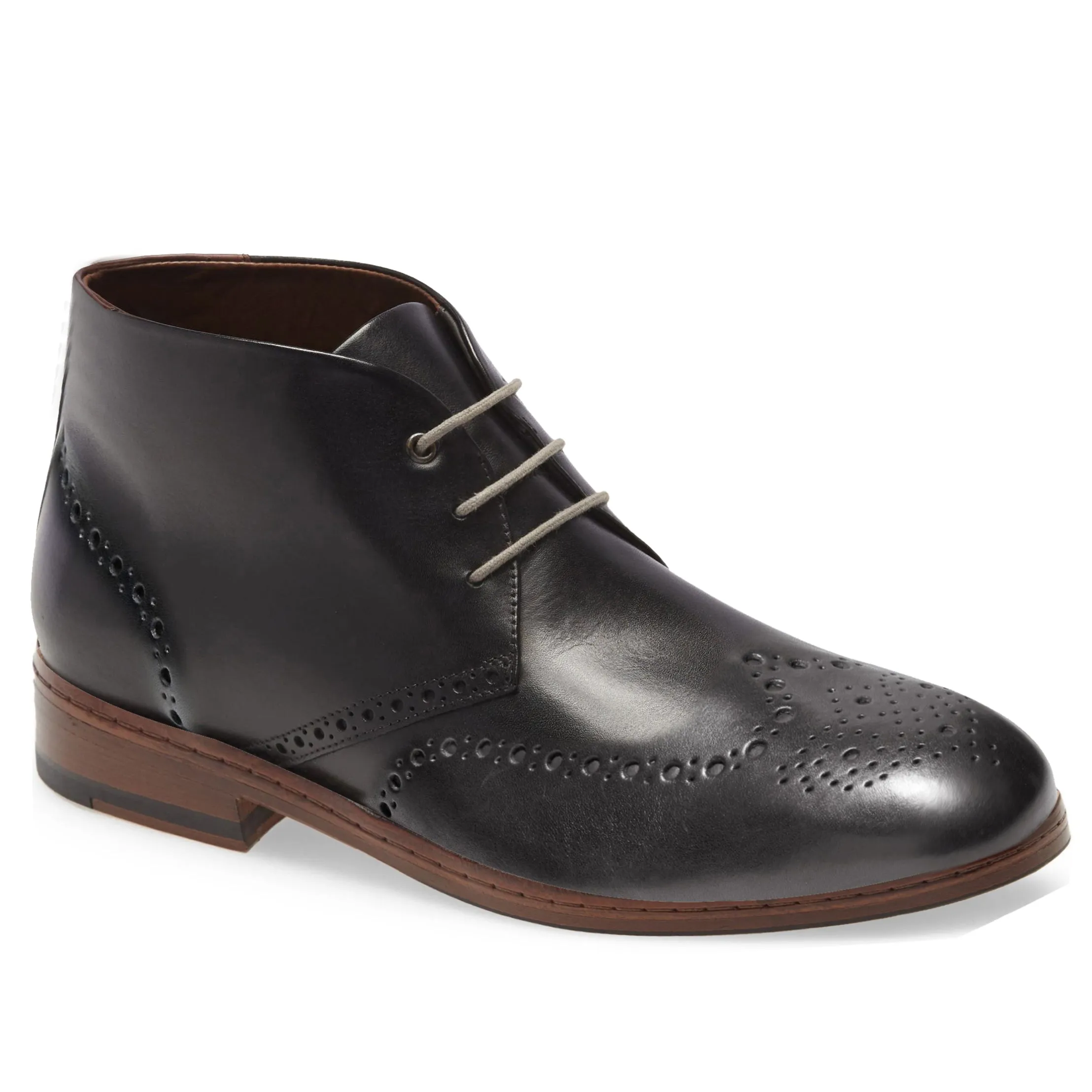 Kara Zini Handmade Slip-On Women's Leather Black Booties