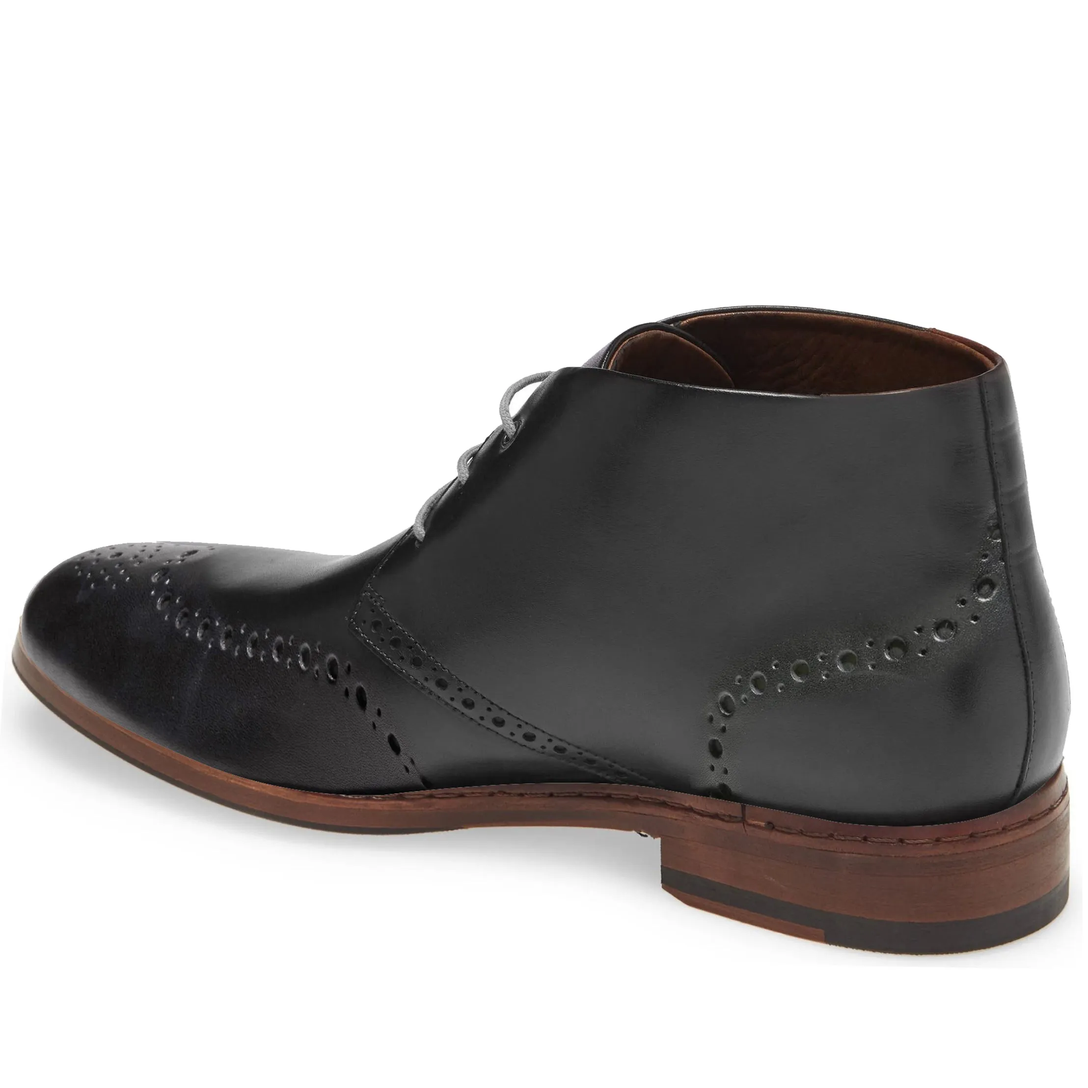 Kara Zini Handmade Slip-On Women's Leather Black Booties