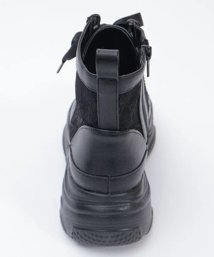 Lace High-Top Sneakers