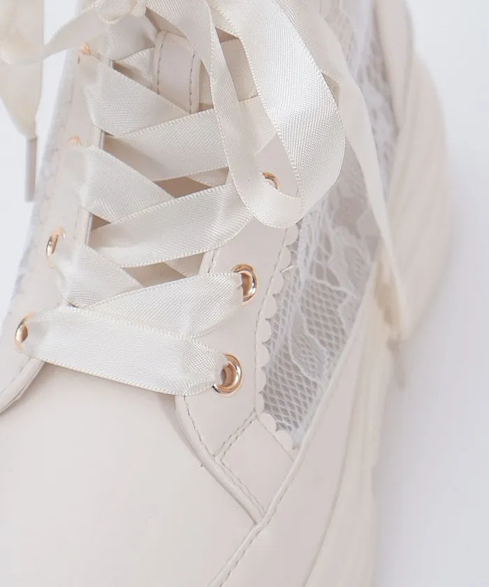 Lace High-Top Sneakers