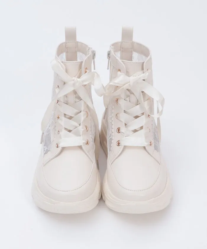 Lace High-Top Sneakers