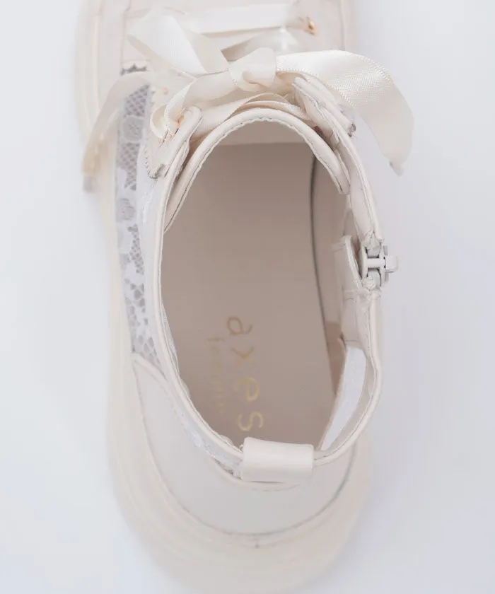 Lace High-Top Sneakers