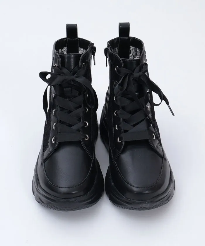 Lace High-Top Sneakers