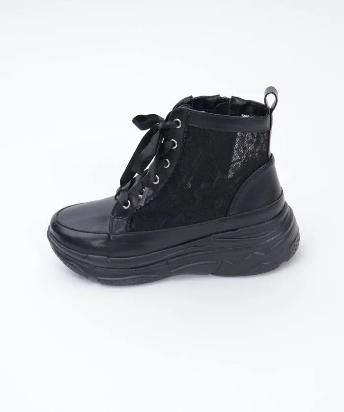 Lace High-Top Sneakers