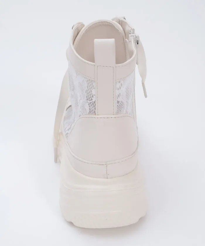 Lace High-Top Sneakers