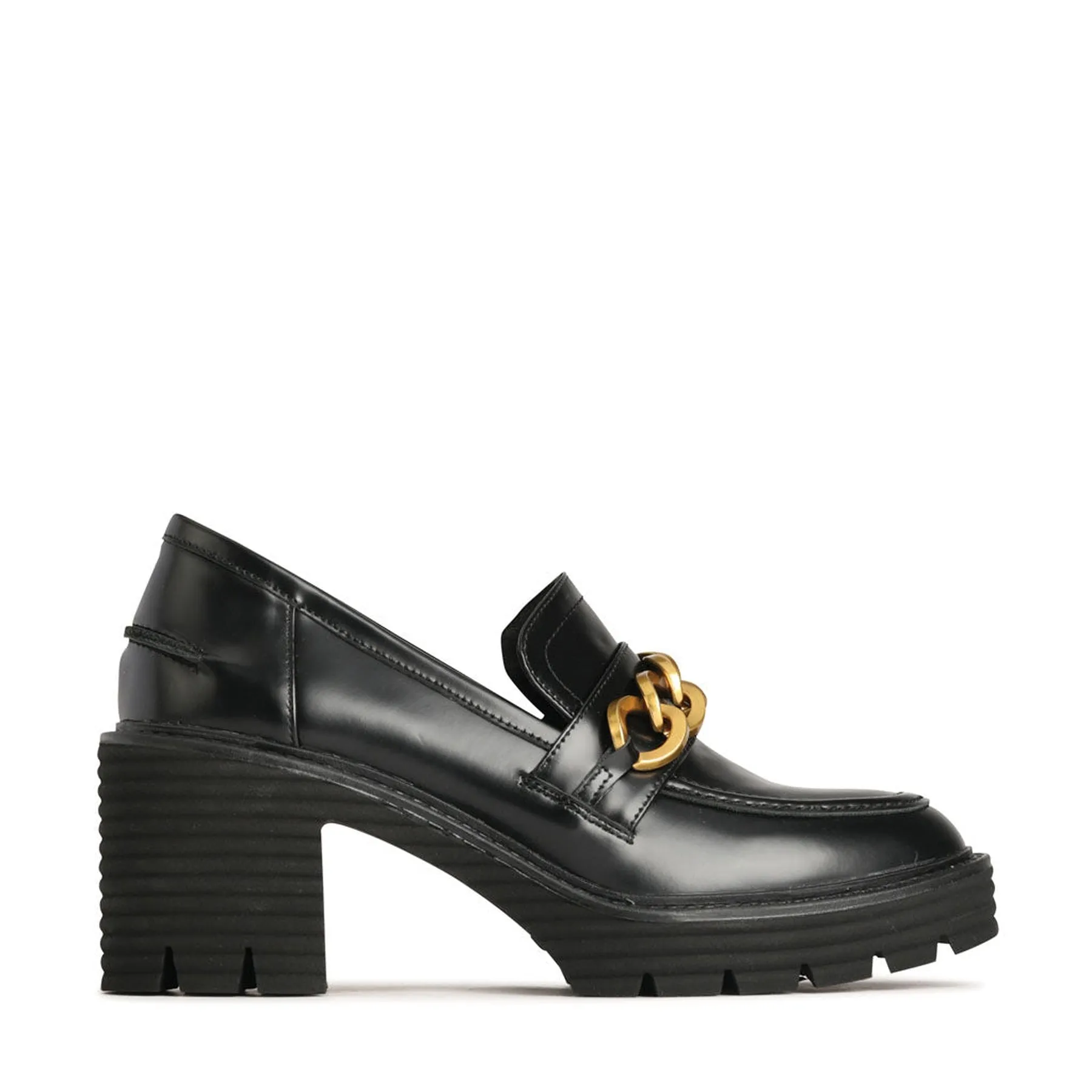MALI BLOCKED HEEL LOAFERS