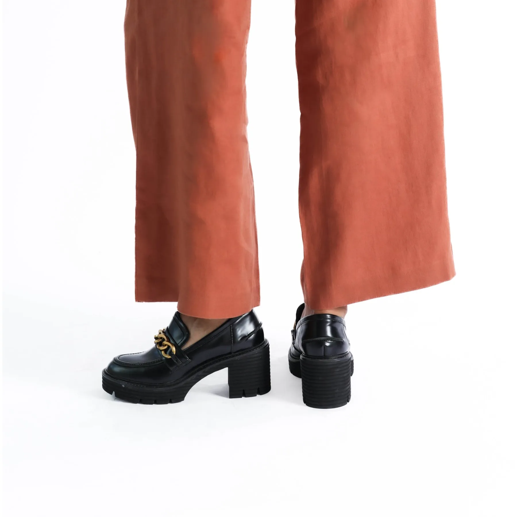 MALI BLOCKED HEEL LOAFERS