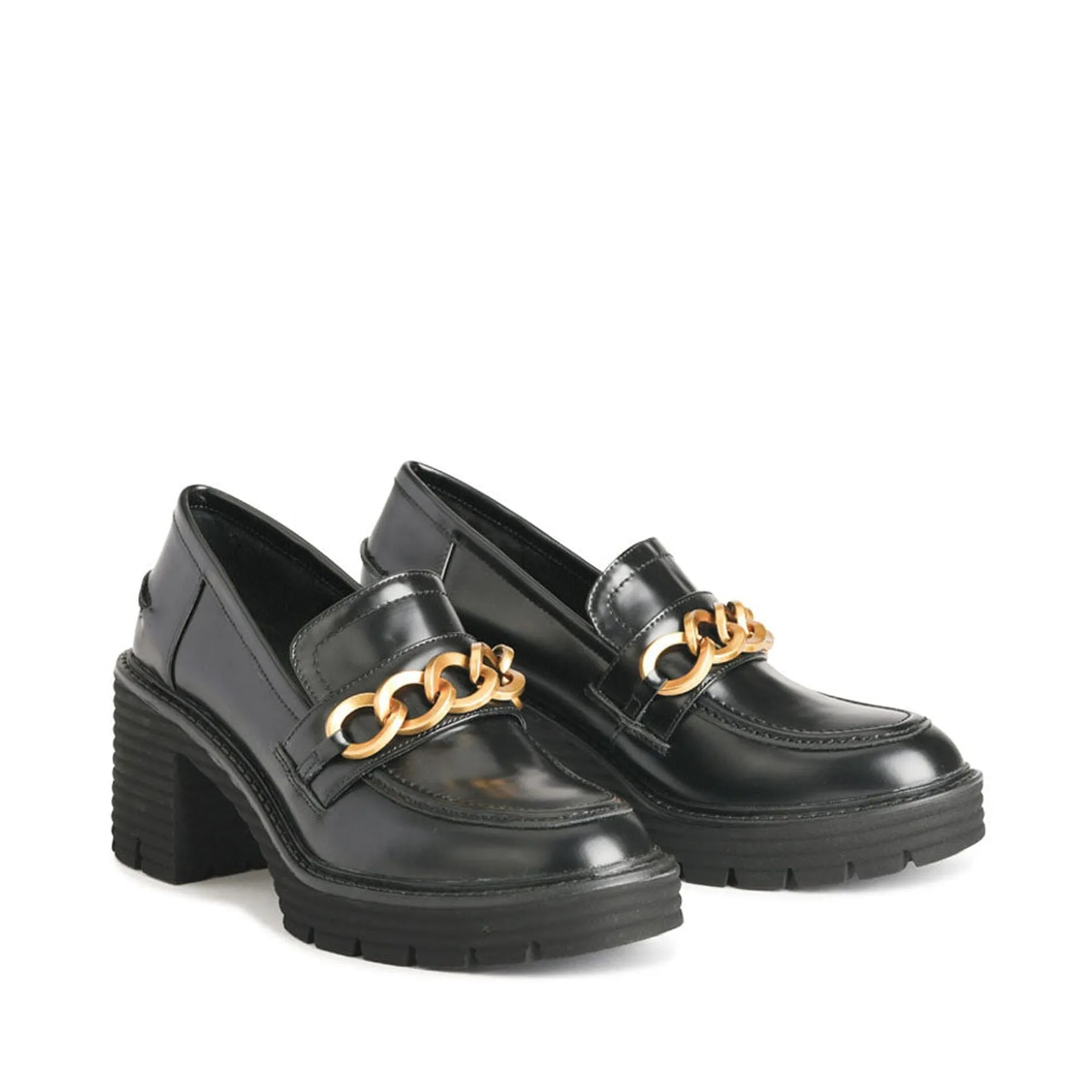 MALI BLOCKED HEEL LOAFERS