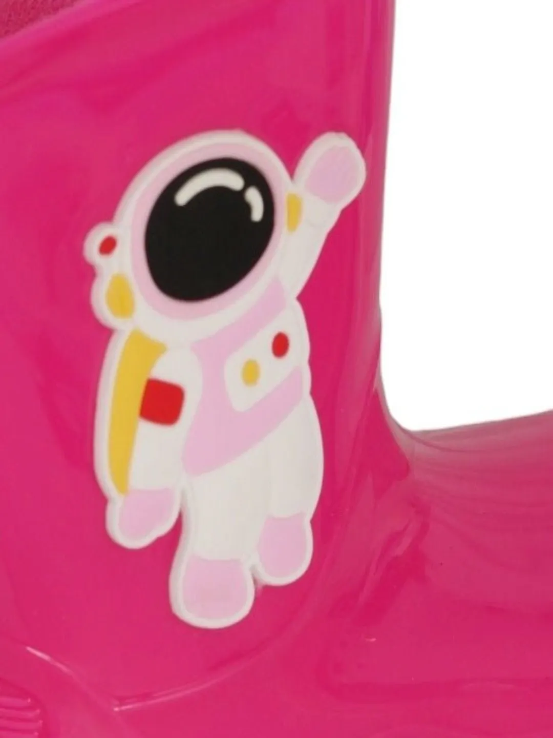 Pink Astronaut Themed Rain Boots For Girls