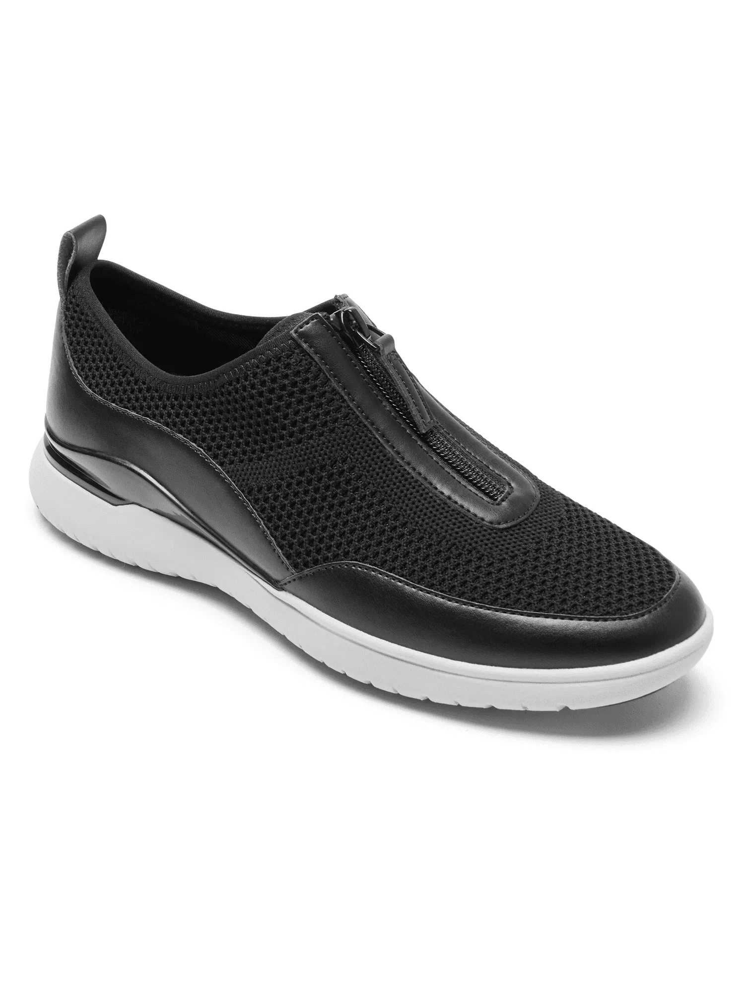 Rockport Women's Total Motion Sport Zip Sneaker Black CI6384