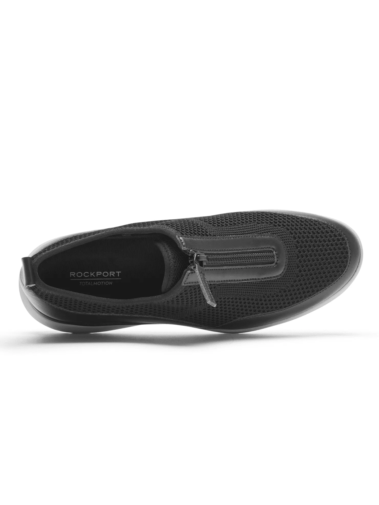 Rockport Women's Total Motion Sport Zip Sneaker Black CI6384